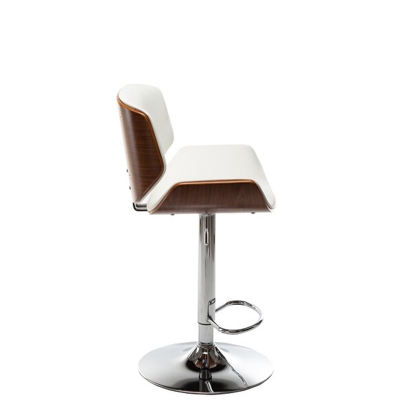 Porthos Home Orion Height Adjustable and Swivel Bar Stool， PU Upholstery