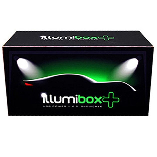 Collectible Display Show Case With Led Lights For 1 18 1 24 Models With White Base By Illumibox