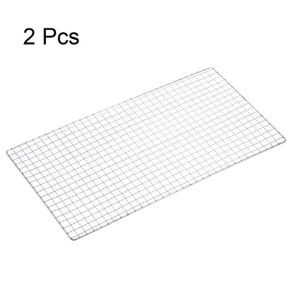 2pcs Square BBQ Grill Net 17.3