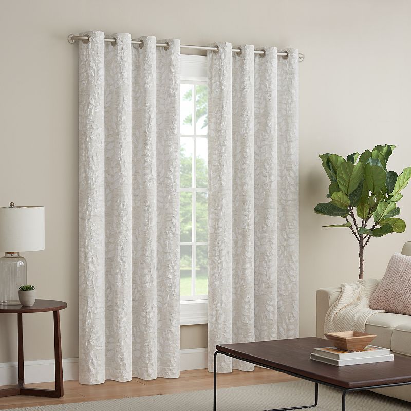 eclipse Magnitech 2-Pack Botanical Blackout Window Curtains