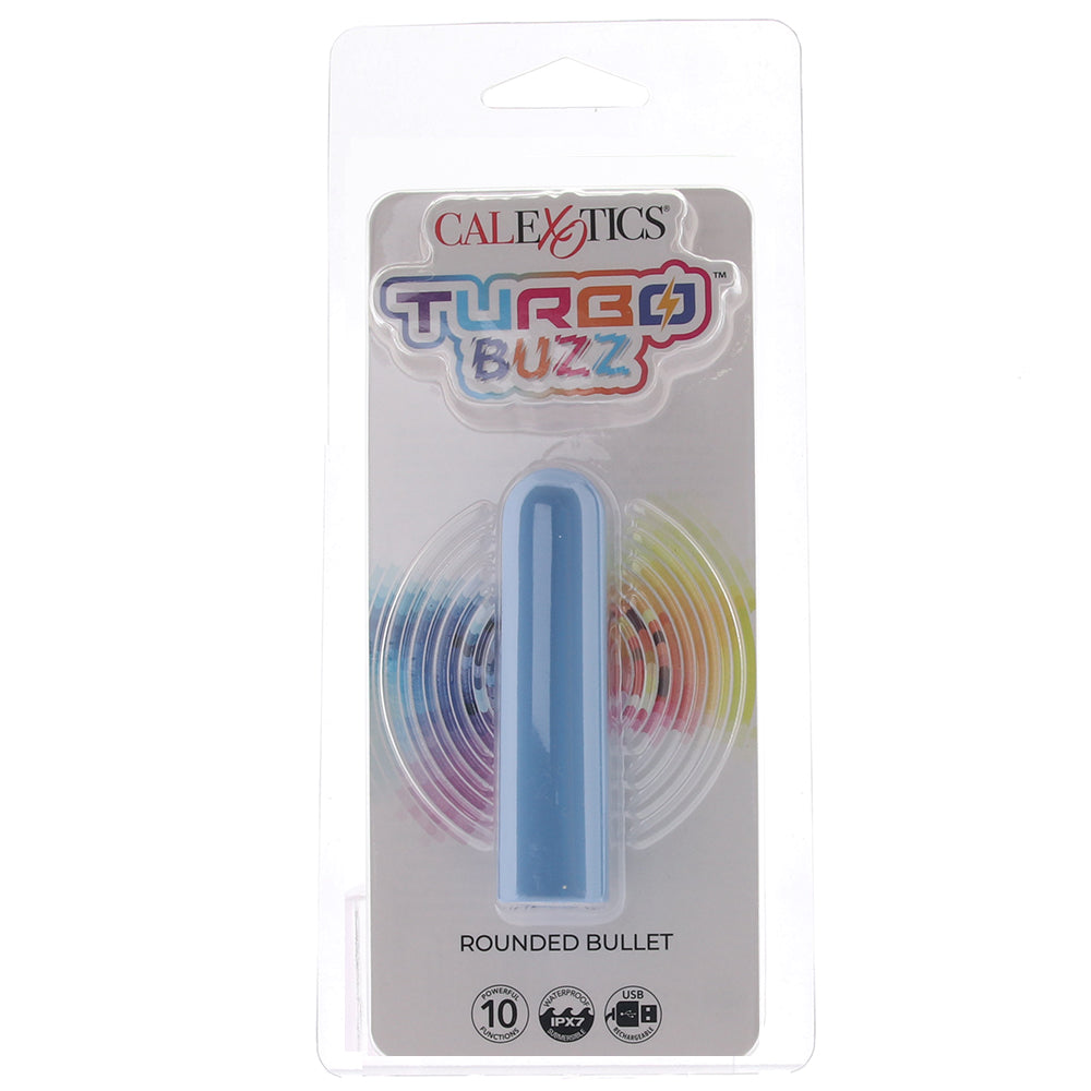 Turbo Buzz Rounded Bullet Vibe in Blue