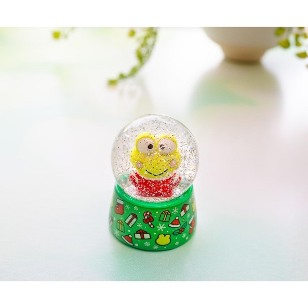 Silver Buffalo Sanrio Keroppi Holiday Mini Snow Globe 2 5 Inches Tall