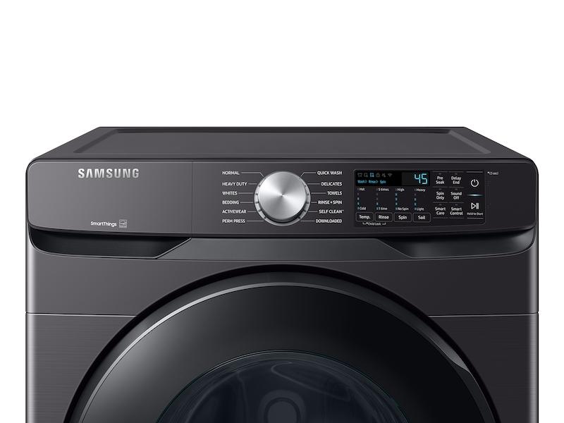 Samsung WF51CG8000AV 5.1 Cu. Ft. Extra-Large Capacity Smart Front Load Washer With Vibration Reduction Technology+ In Brushed Black