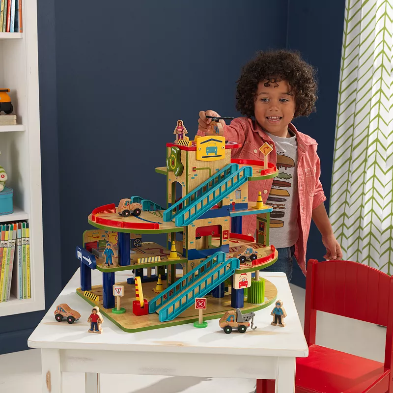 KidKraft Wash n Go Car Garage Play Set