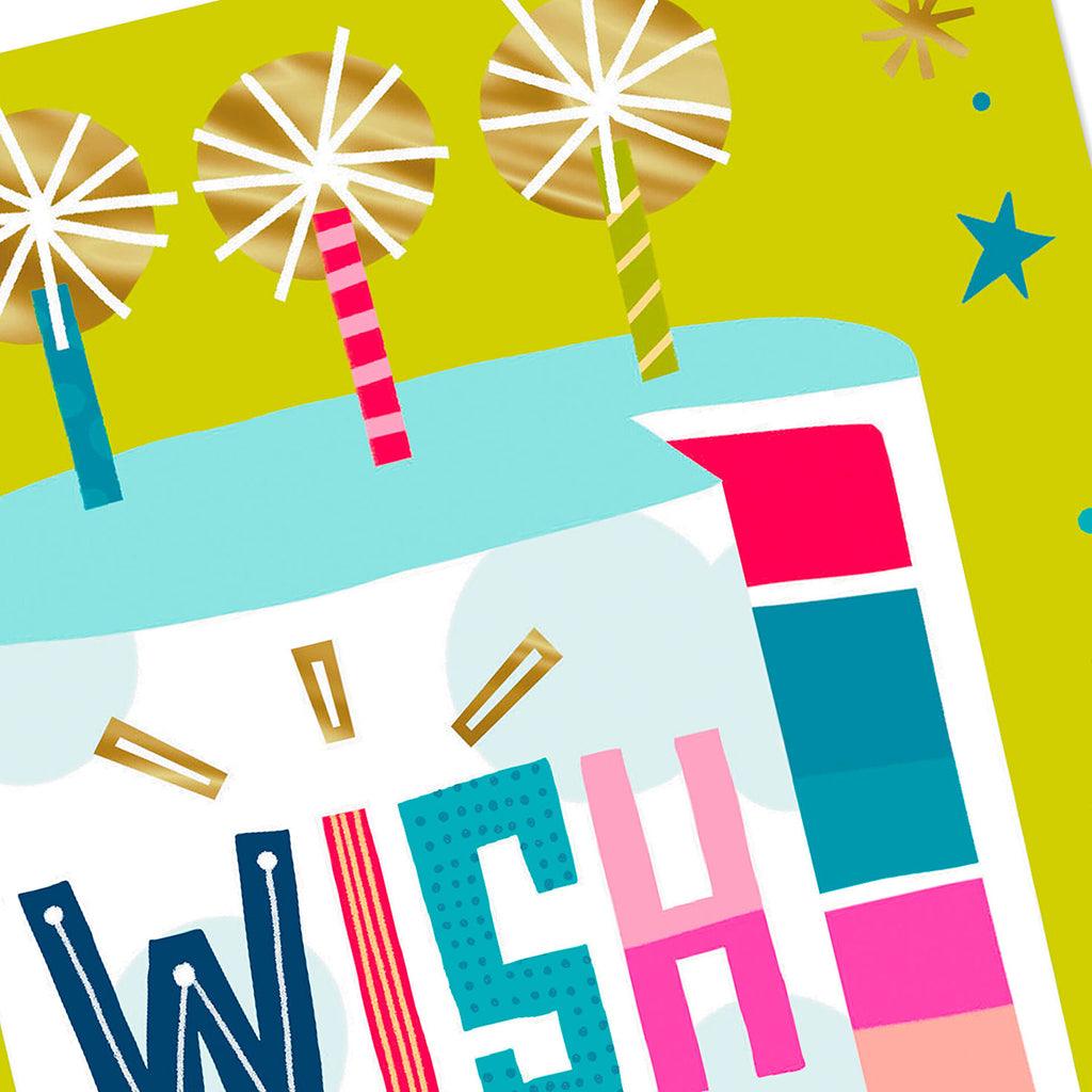 Hallmark  Wish Big Cake Video Greeting Birthday Card