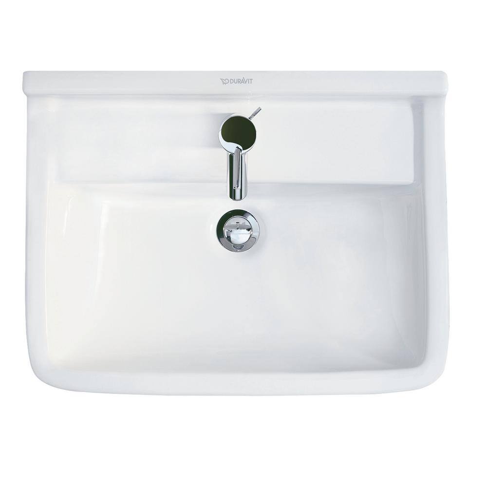 Duravit 21.63 in. Ceramic Retangular Vessel Sink in White 0300550000