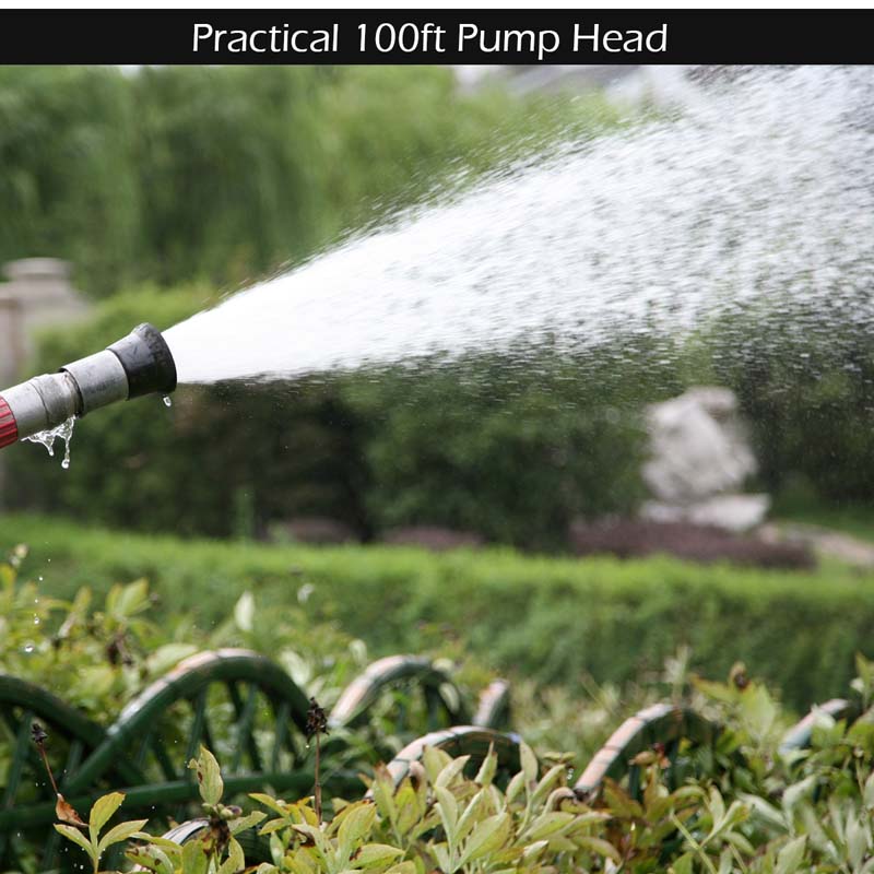 1200W 1.6HP Shallow Well Pump with Pressure Tank, 1000GPH Booster Water Pump Garden Farm Irrigation Jet Pump