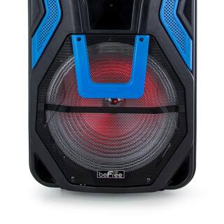 BEFREE SOUND 15 in. Rechargeable Bluetooth Portable Party PA Speaker System With SDFMUSB Inputs 98597278M