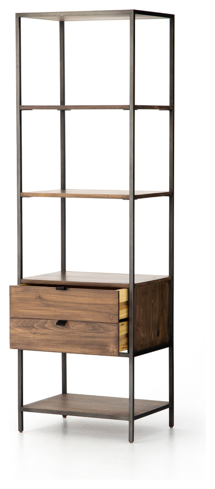 Trey Bookshelf   Industrial   Bookcases   by The Khazana Home Austin Furniture Store  Houzz