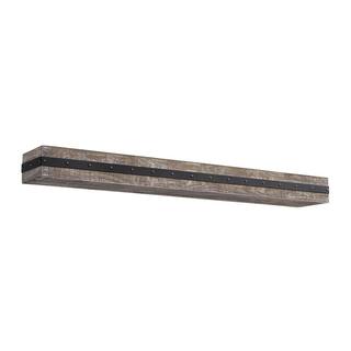 Pearl Mantels 4 ft. Gristmill Finish Cap-Shelf Mantel RPS4836563D