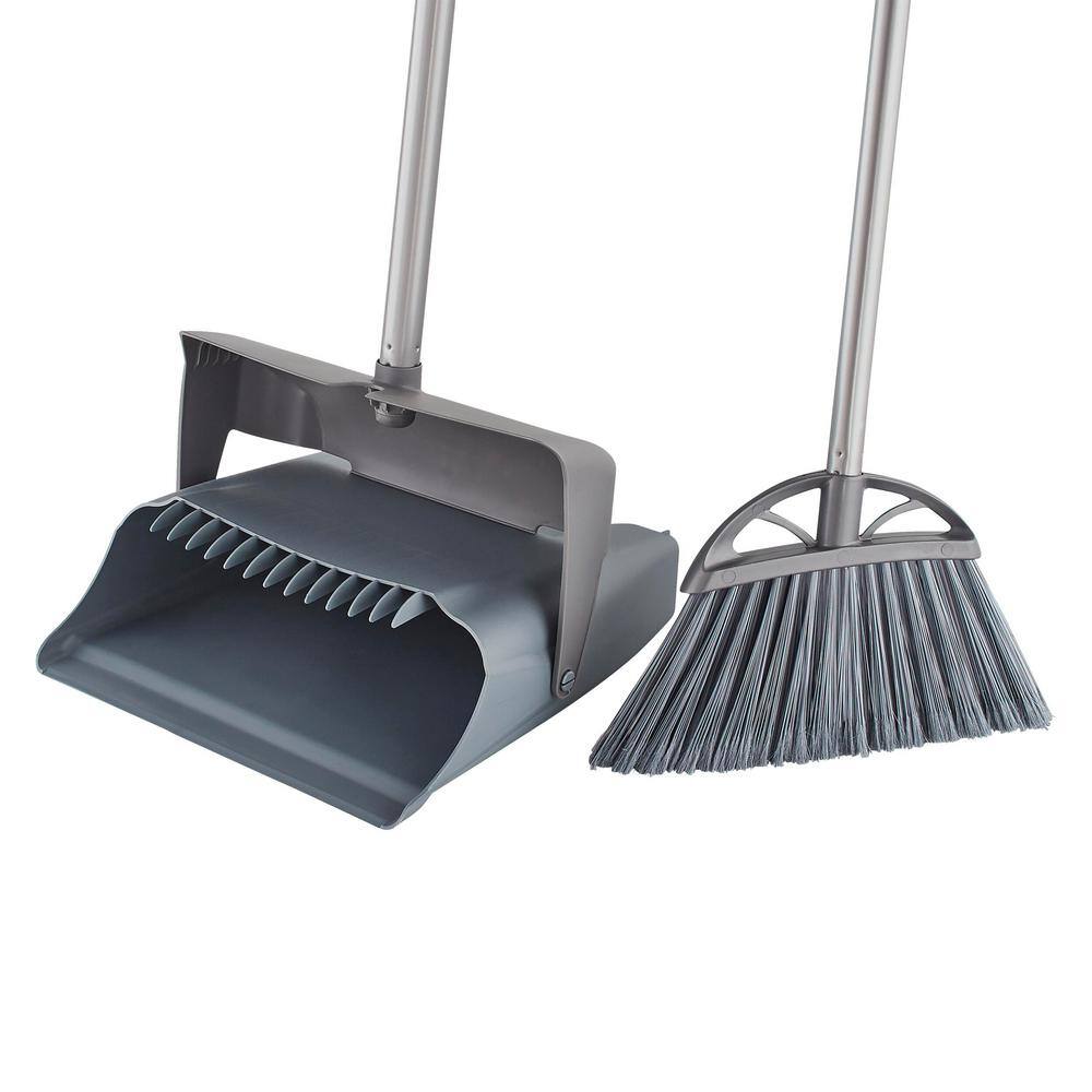 HDX 12 in. Lobby Broom and Dustpan Set 2231XL