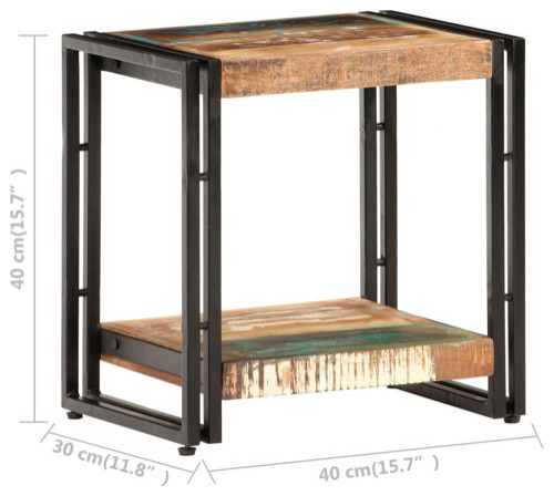 vidaXL Side Table End Table Living Room Sofa Coffee Table Solid Wood Acacia   Industrial   Side Tables And End Tables   by vidaXL LLC  Houzz