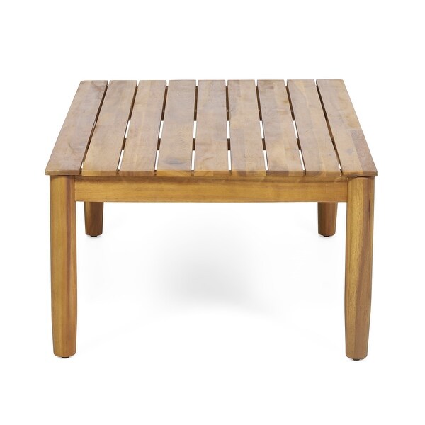 Bonsallo Outdoor Acacia Wood Chat Set by Christopher Knight Home