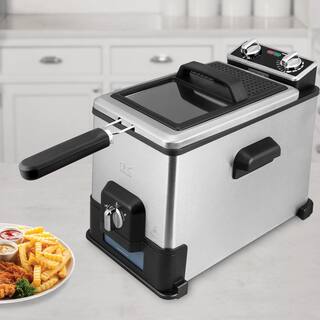 KALORIK 4.0 L XL Deep Fryer with Oil Filtration System FT 44466 BK