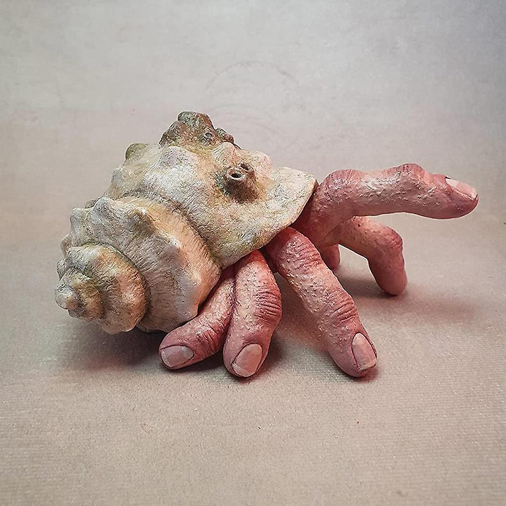 Finger Hermit Crab Horror Snail Figurine Sculpture Statue For Home Desktop Decoration Handicraft Bookshelf Ornaments