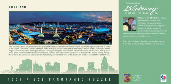 Downtown Portland Oregon 1000 Piece Panoramic Jigs...