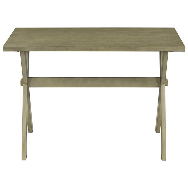 Wood X-shape Legs Kitchen Dining Table for Small Places