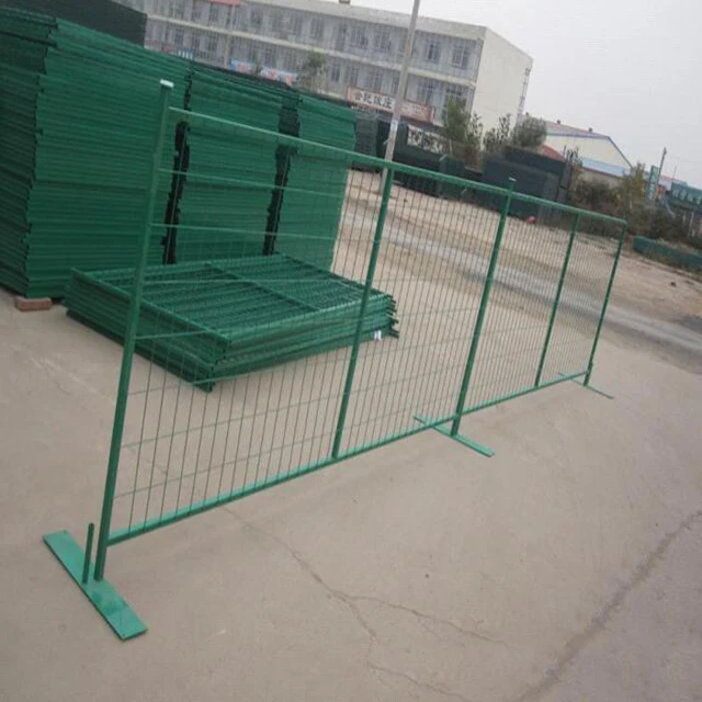 Used Hot sales cheap square pipe 25X25mm Canada Temporary  metal Fence Panels for construction side safe