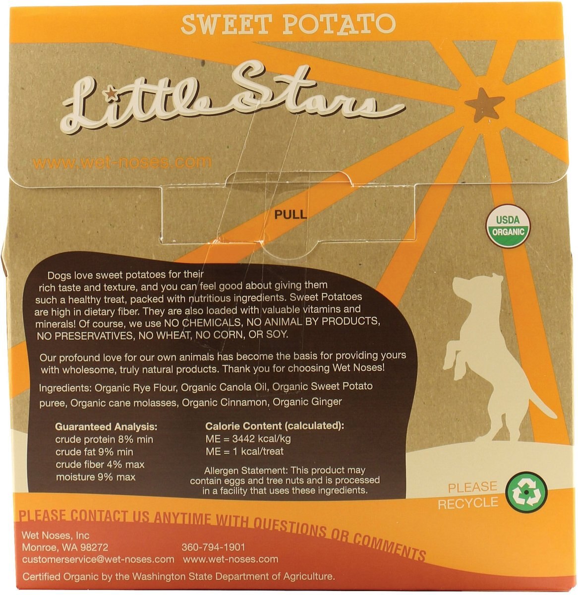 Wet Noses Sweet Potato Little Stars Dog Treats