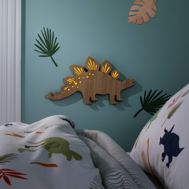 Dinosaur Wood Lit Kids x27 Wall Decor