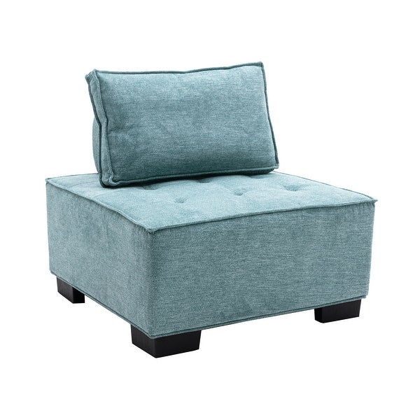 Poly fabric Square Living Room Ottoman Lazy Chair