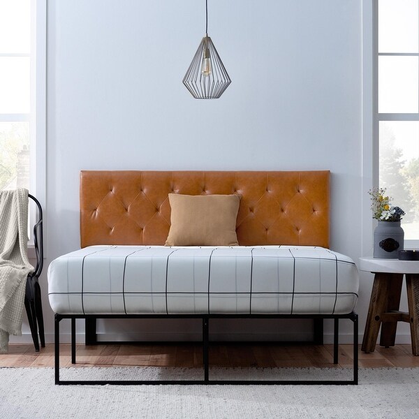 Brookside Avery Adjustable Faux Leather Headboard - - 32373809