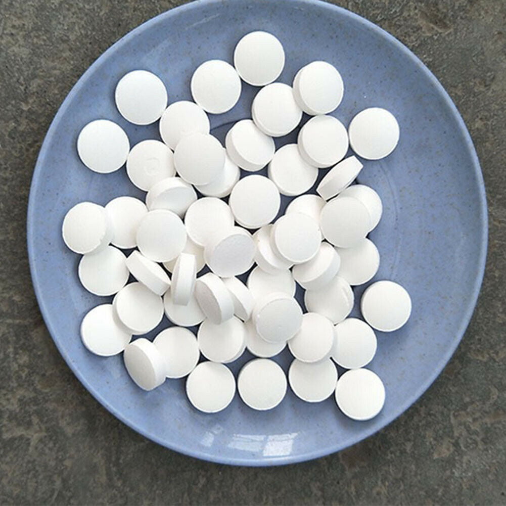 50pcs Multifunctional White Chlorine Tablets For Hot Tub Swimming Pool Spa Clean