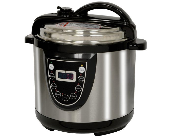 AmeriHome 6 Quart Electric Pressure Cooker EPCOOK6