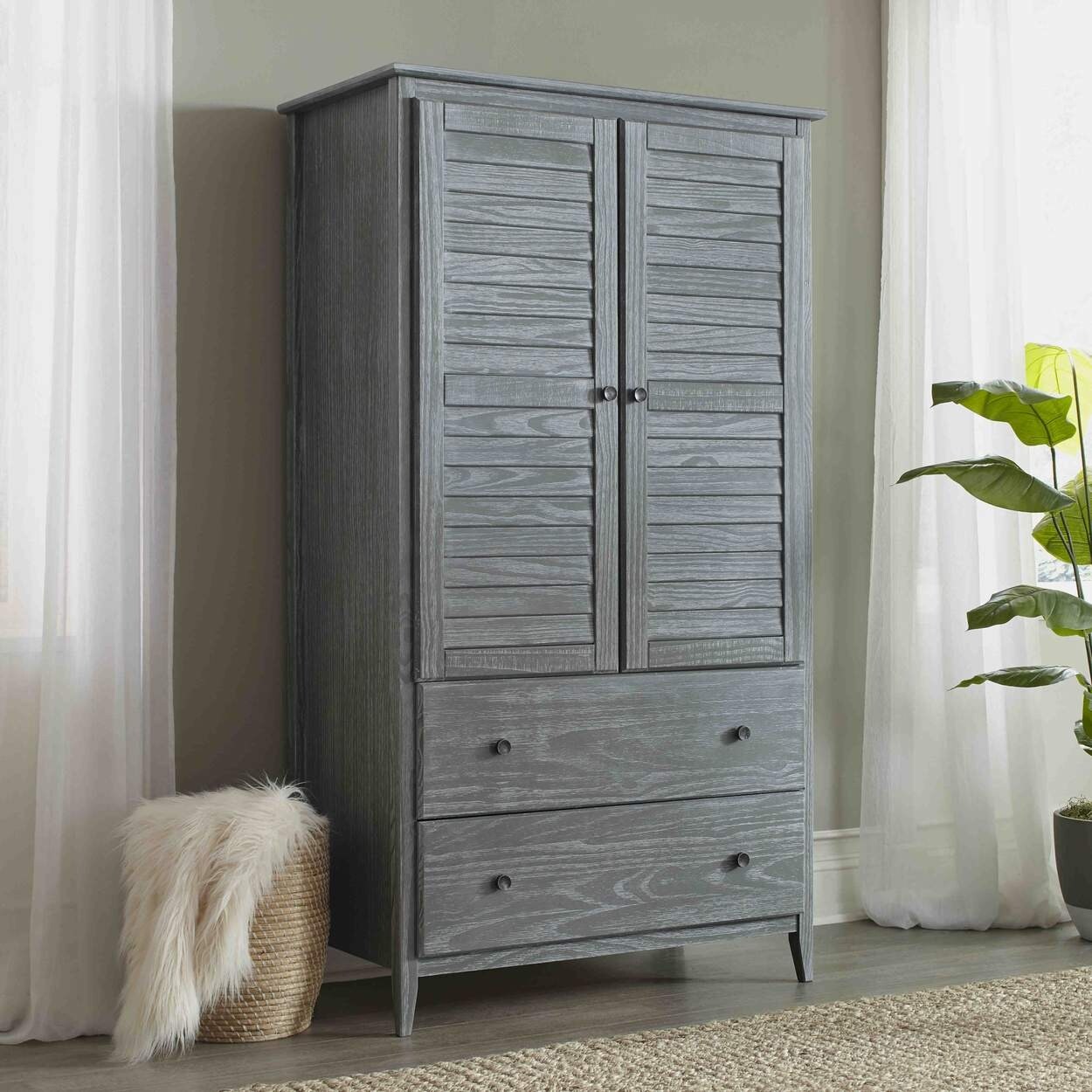 Grain Wood Furniture Greenport 2-door Armoire - - 25739333