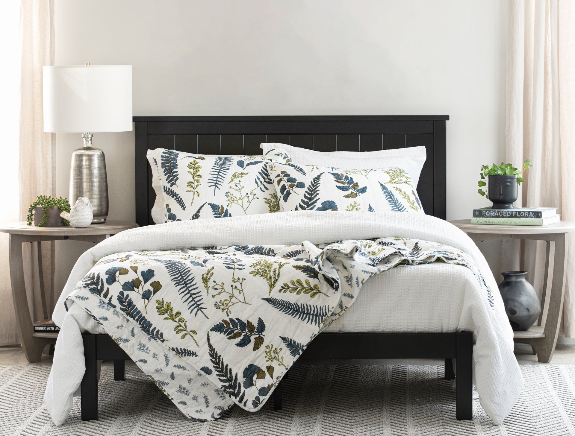 Bedding Bundle: Devonia All Over Quilt + Haniya Comforter Set