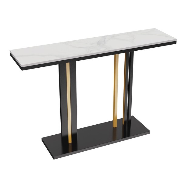 Modern Narrow Luxury Sintered Stone Console Table