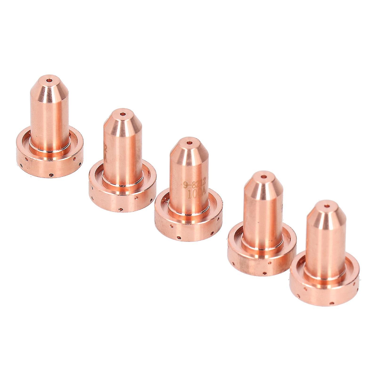 5Pcs Plasma Cutter Nozzle Copper Corrosion-Resistant Torch Welding Accessories 9-8212