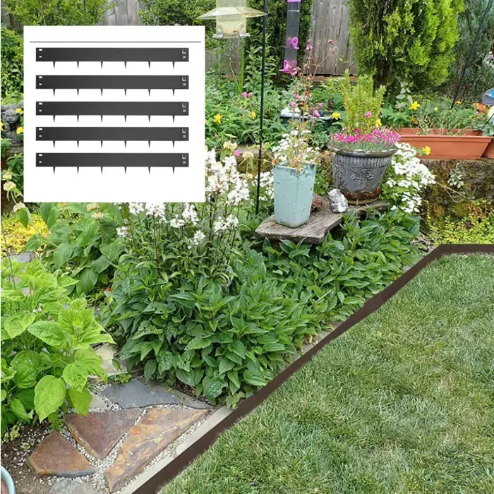 ODM Flower Beds Flexible Metal Garden Edging Border Landscape Waterproof Edging Kit Steel Raised Edge Metal Decor Outdoor OEM