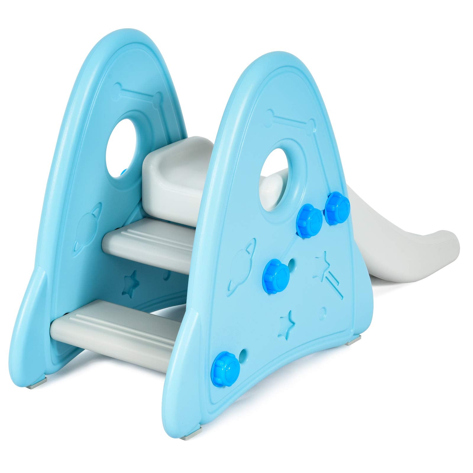 BABY JOY Kids Slide, Freestanding Baby Mini Play Climber Slide Set for Indoor Outdoors Use