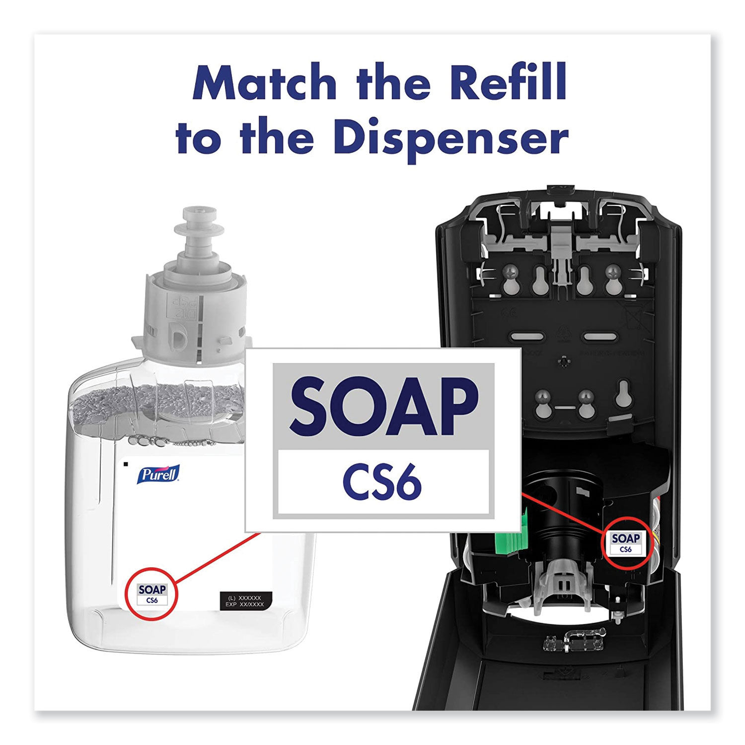 CS6 Soap Touch-Free Dispenser by PURELLandreg; GOJ653401