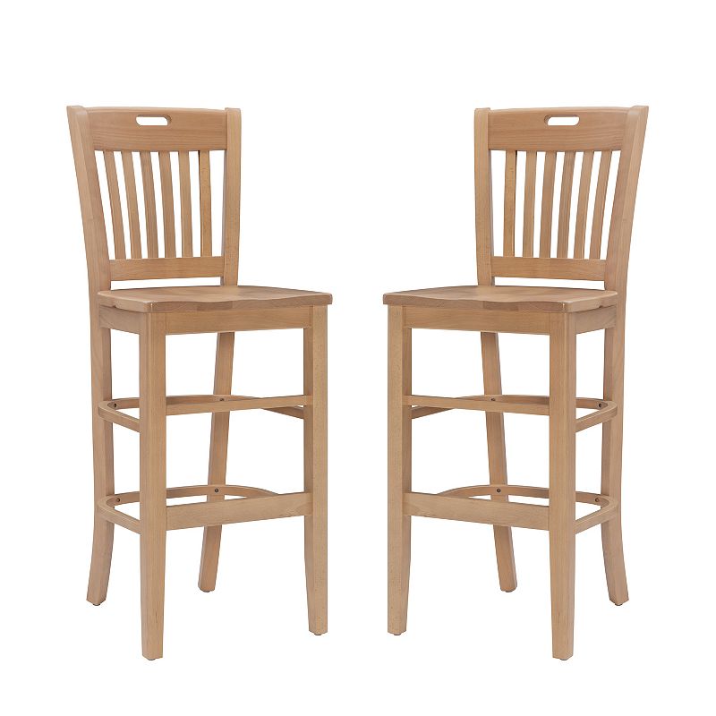 Linon Hendric Bar Stool 2-piece Set