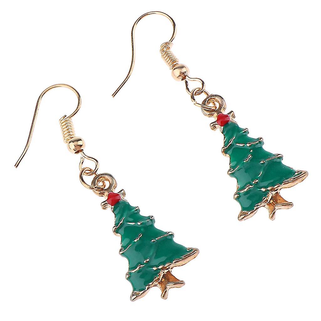 2x Women Santa Claus Lovely Christmas Jewelry Dangle Earring Women