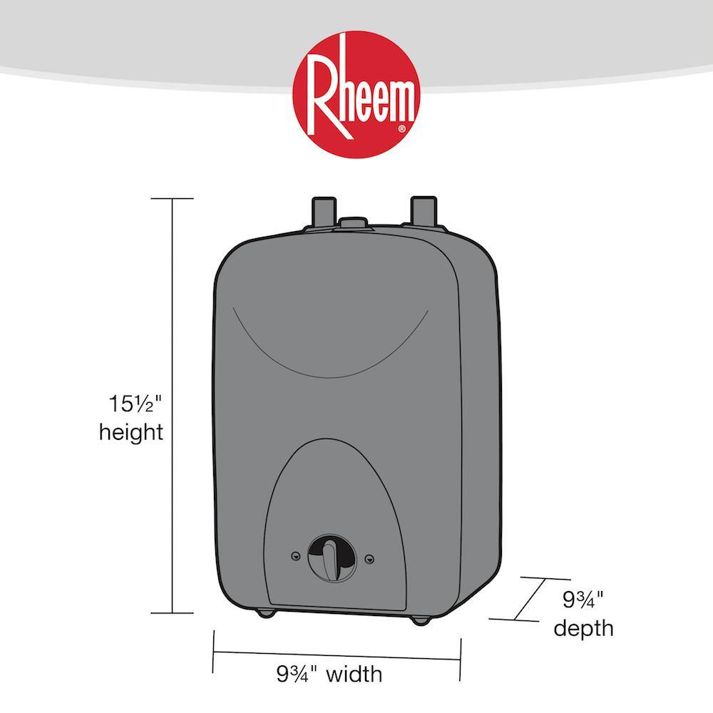 Rheem MiniTank 120-Volt 1.5 Gal. Compact Point of Use Electric Water Heater XE01MT06U0