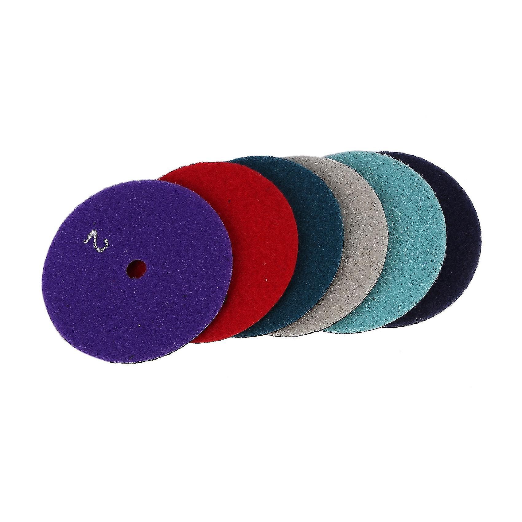 6 Pcs 100 Mm Dry Polishing Pad 4 Inch Sharp Type Diamond Polishing Pads For Granite Marble Sanding