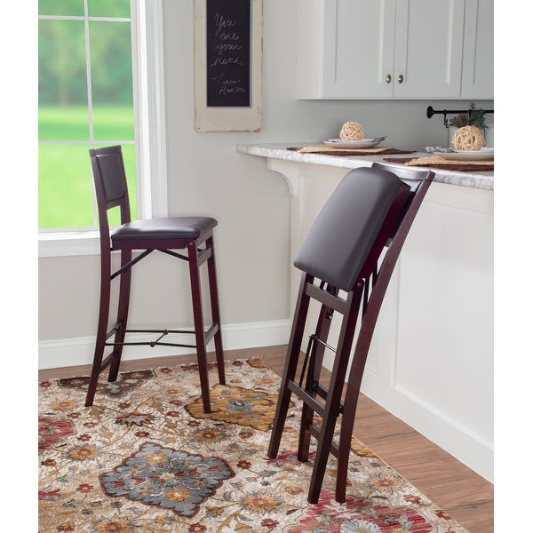 Kristle Folding Padded Bar Stool， 30