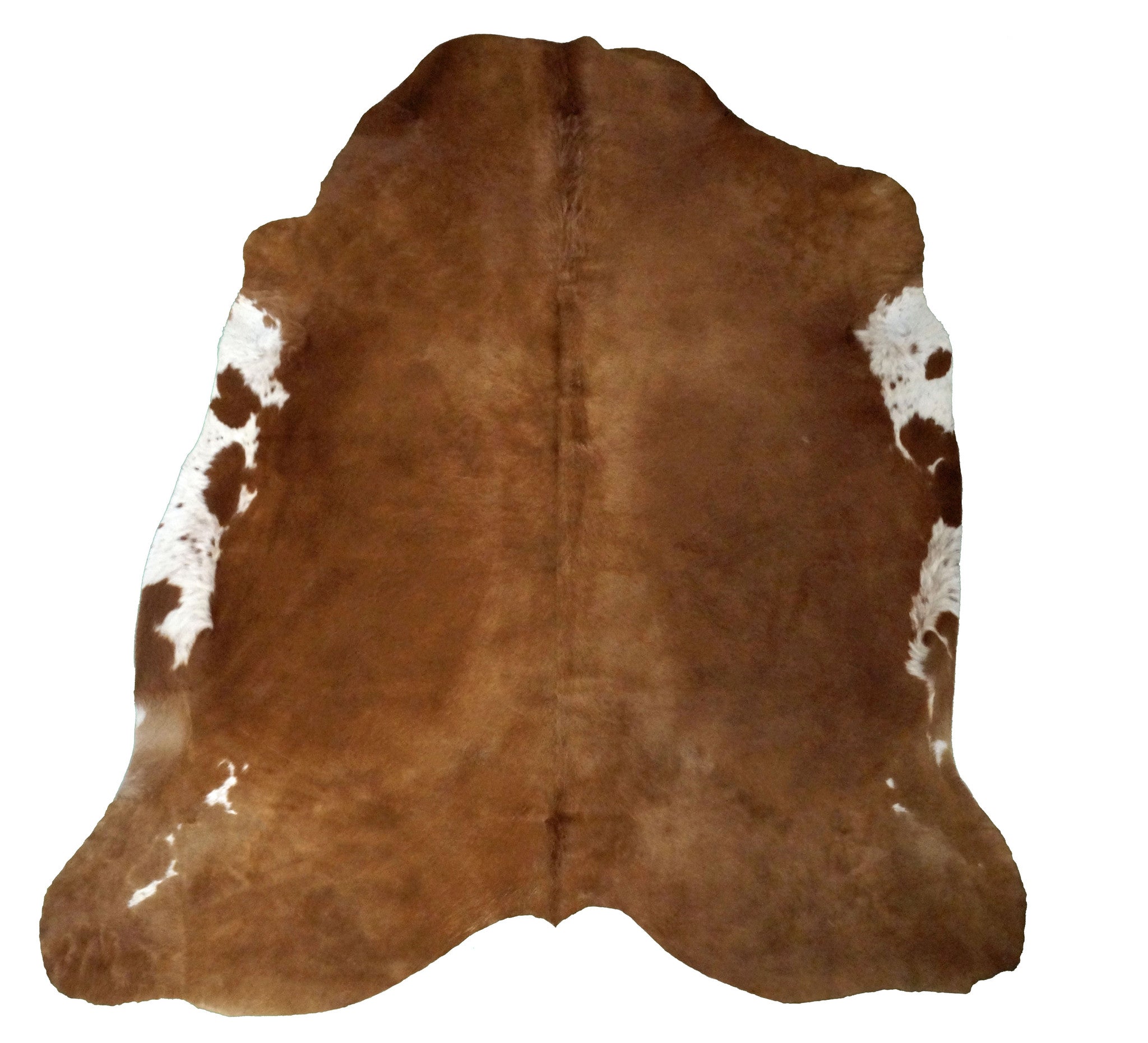 Medium Brown White Flanks Cowhide Rug design by BD Hides