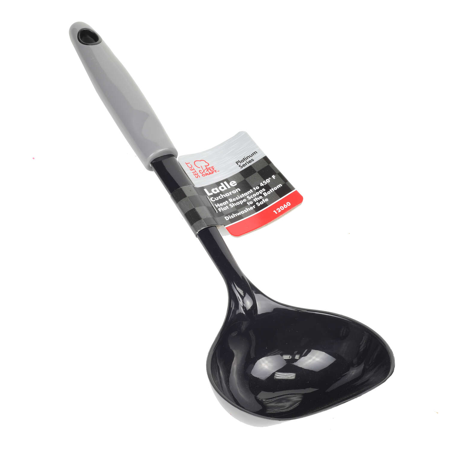 Chef Craft Black/Gray Nylon Ladle