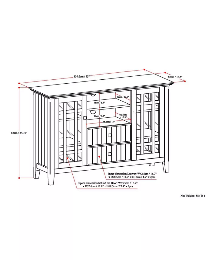 Simpli Home Westminster TV Stand