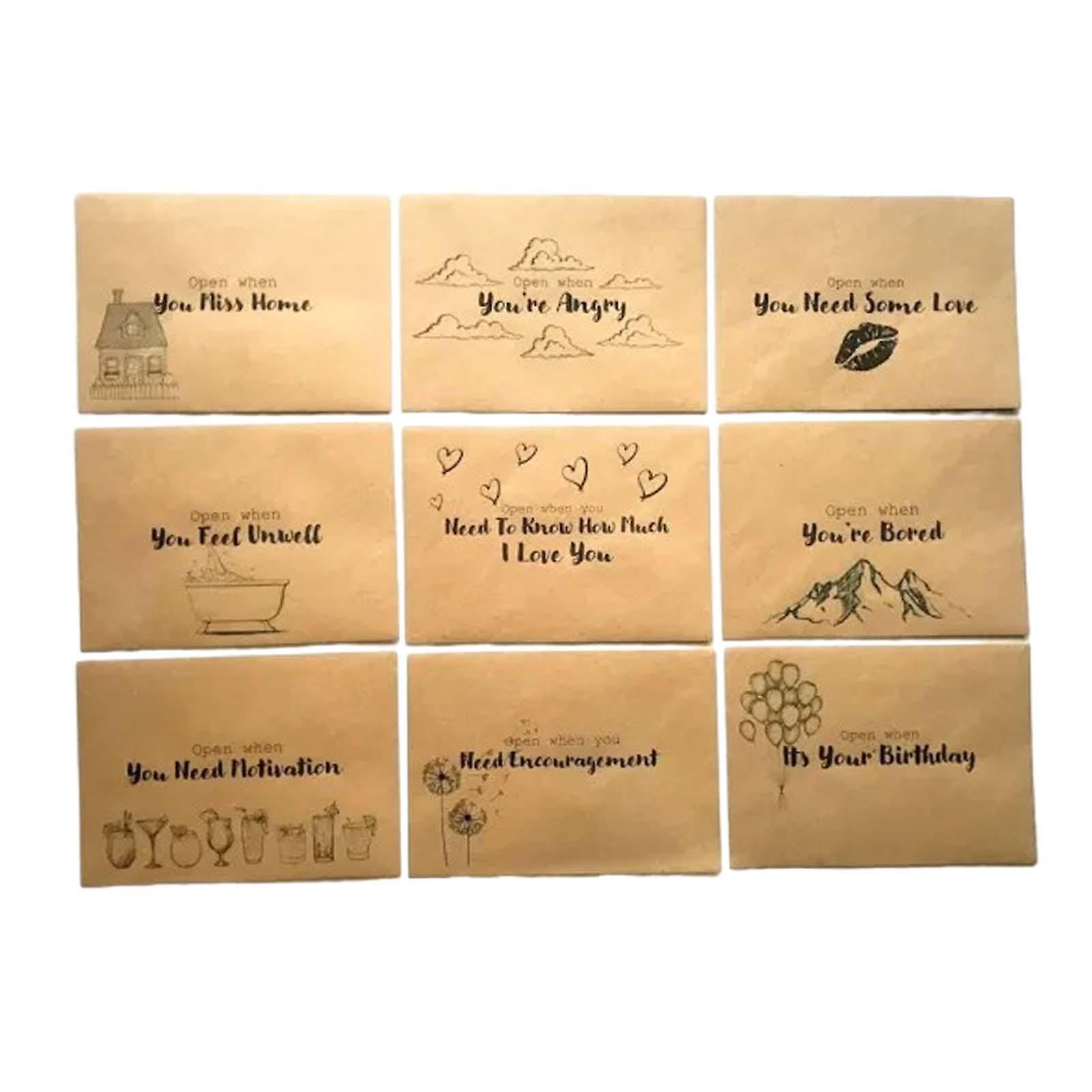 Creative Envelopes Open When Mailing Envelopes For Graduation Confession Son 9 Pieces Style B