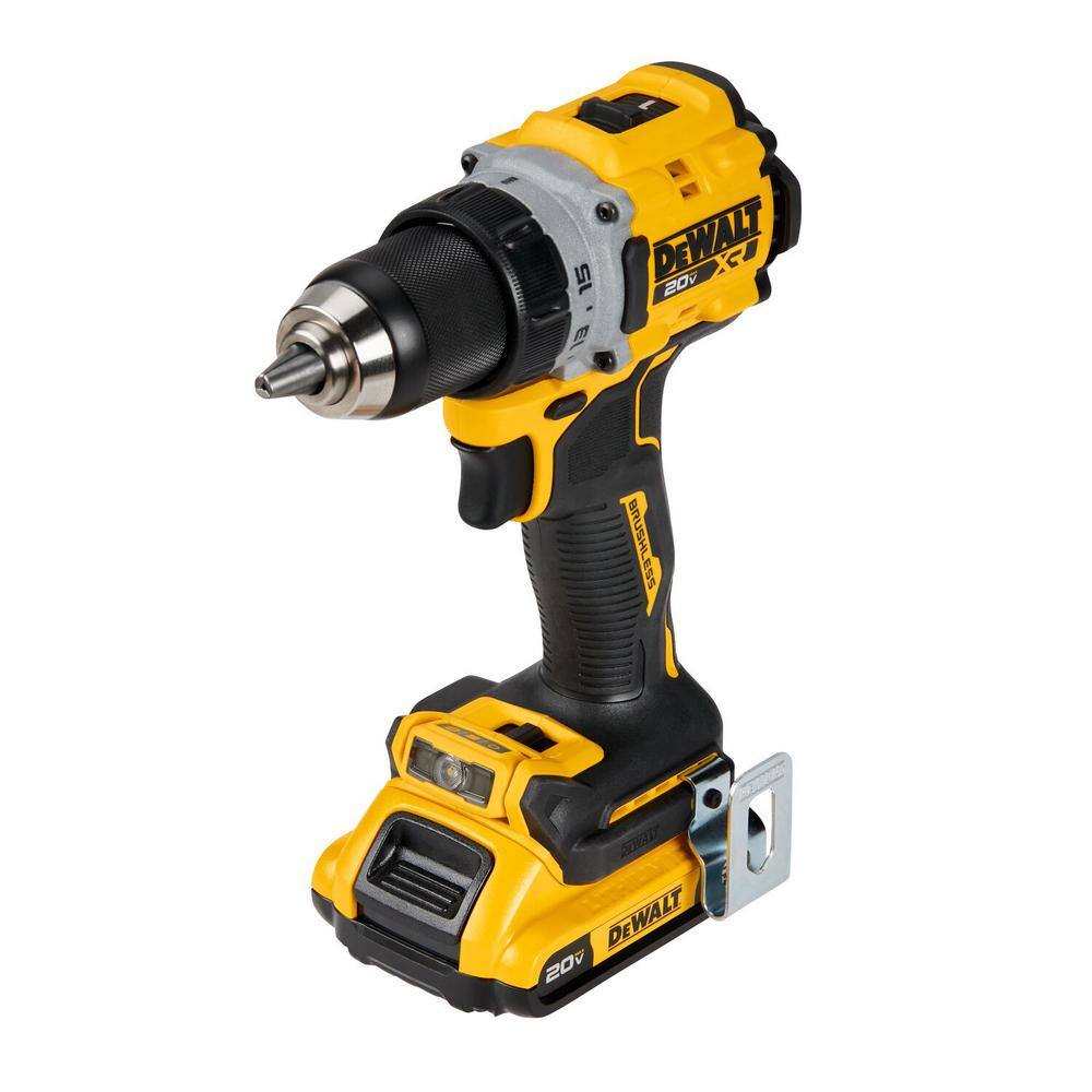 DW 20V MAX Lithium-Ion Cordless Brushless 12 in. Drill Driver Kit with (2) 2.0Ah Batteries Charger and Bag DCD800D2