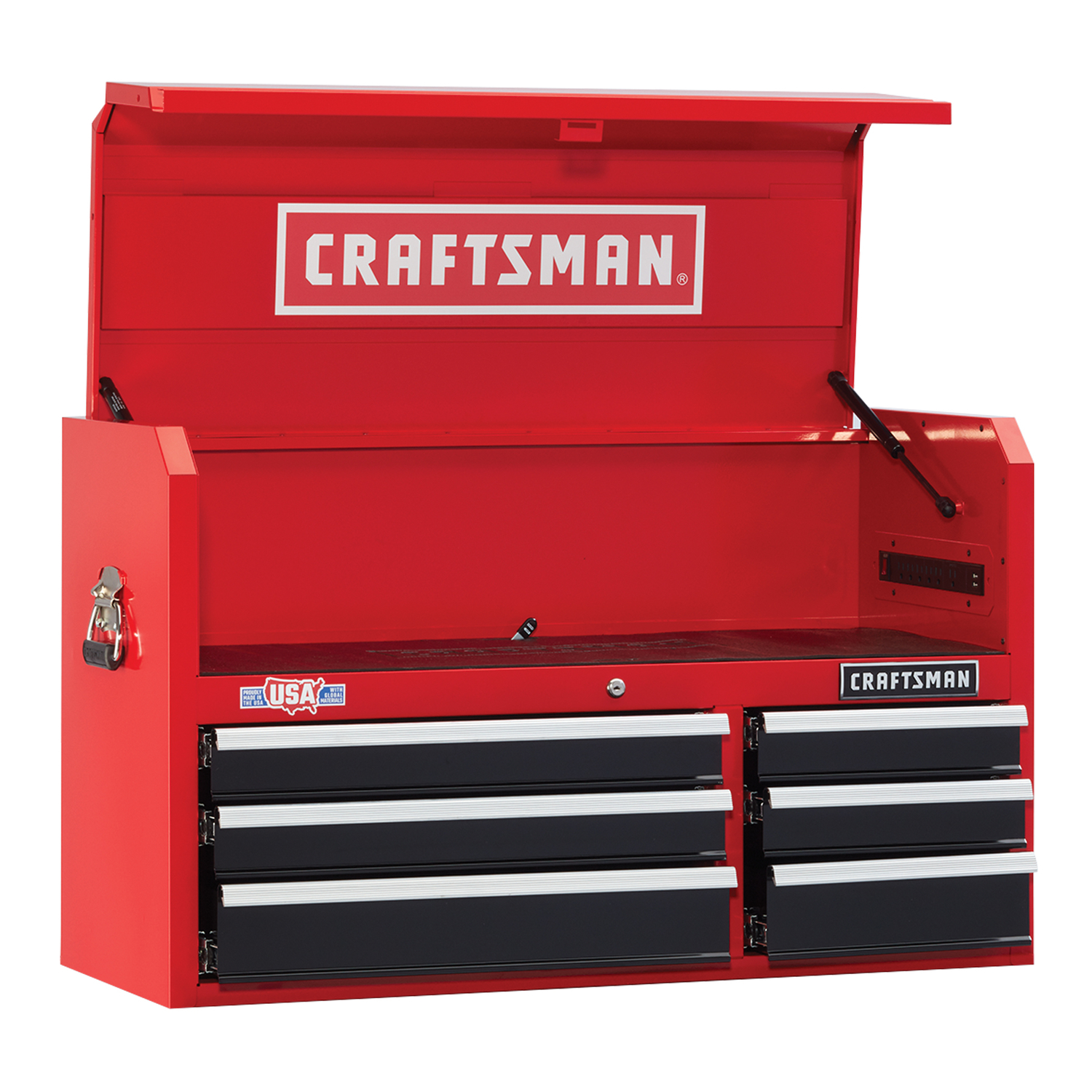 Craftsman S2000 40 in. 6 drawer Steel Tool Chest 24.5 in. H X 16 in. D