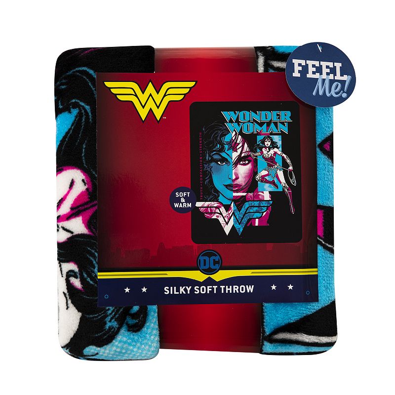 Wonder Woman Truth Compassion Strength Silk Touch Throw