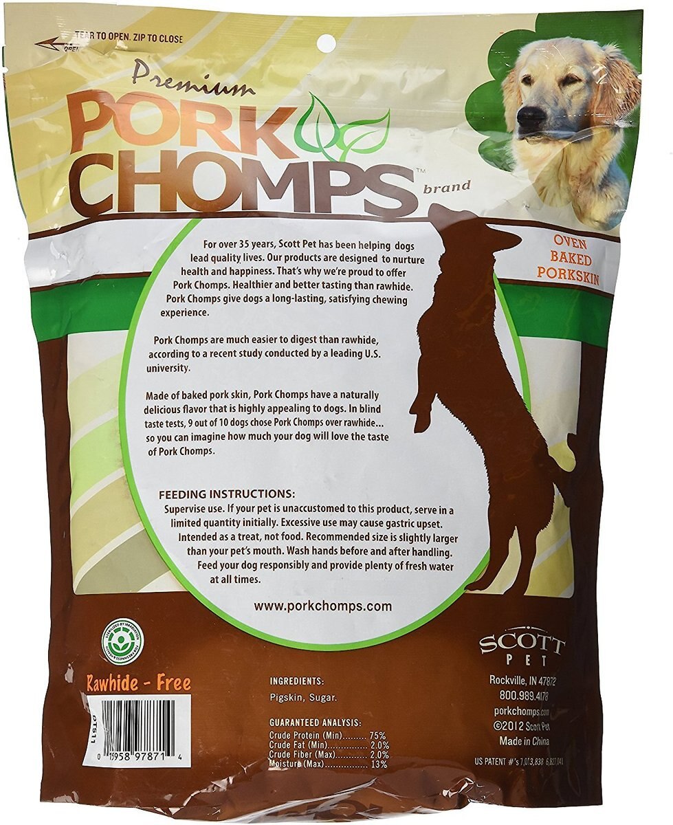 Premium Pork Chomps Baked Chipz Dog Treats