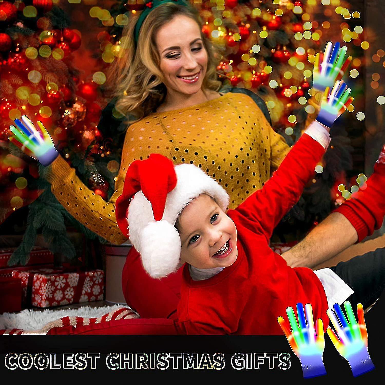 Led Gloves Cool Toys For Kids Toys For 3-15 Year Old Boys Gifts For Girls Boy Light Up Gloves