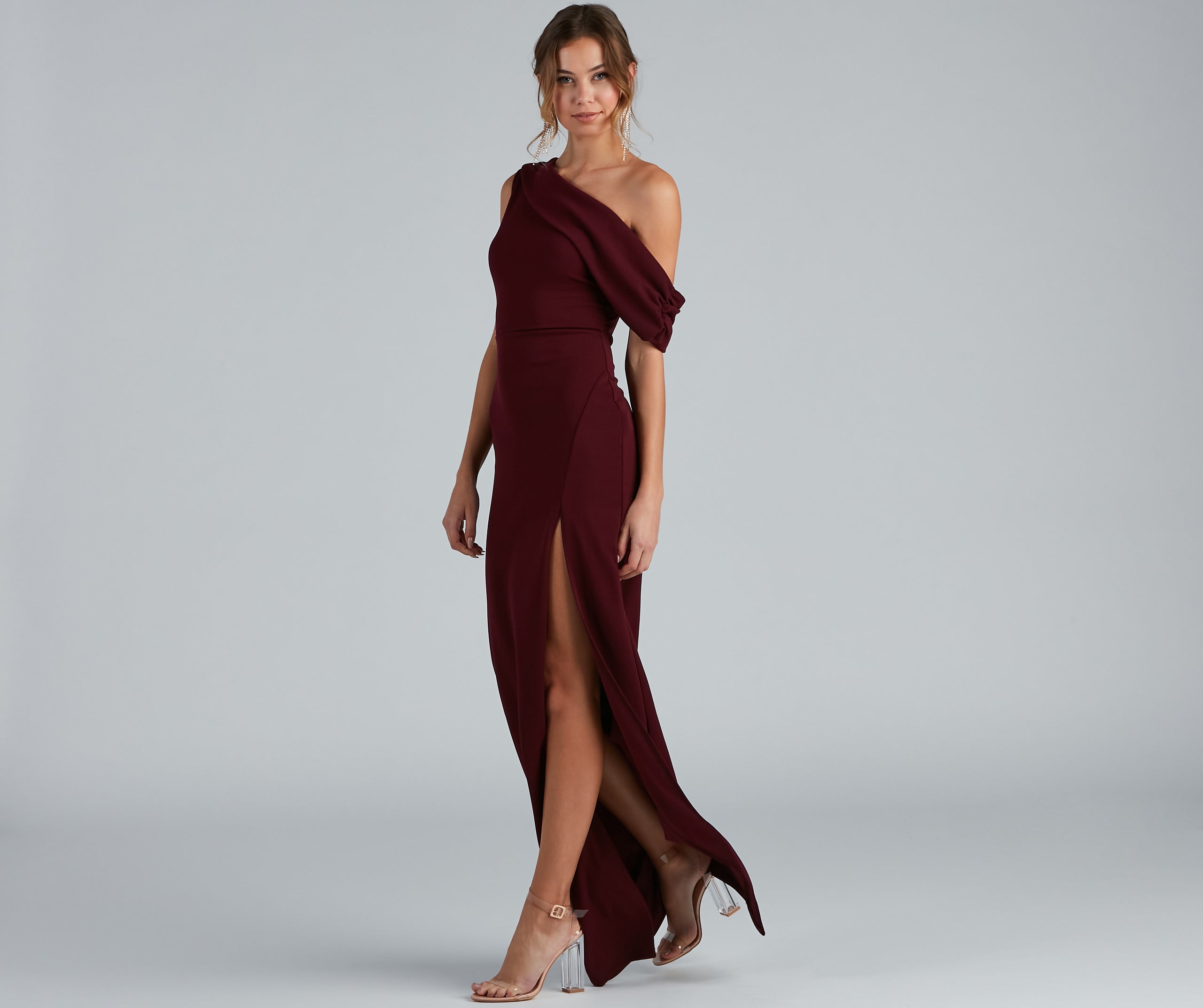 Octavia Formal A-Line Crepe Dress